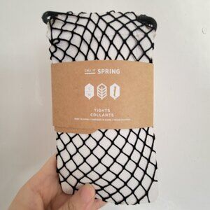NEW Call It Spring Fishnet Tights Collants Black Size Small / Medium